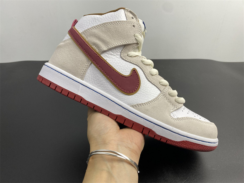 NIKE SB DUNK HIGH SAIL BRIGHT CRIMSON CV9499-100