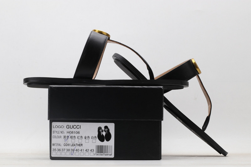 GUC LEATHER SLIDE