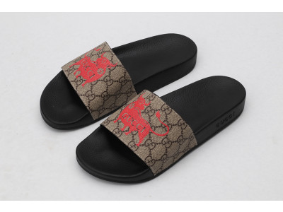 GUC LEATHER SLIDE