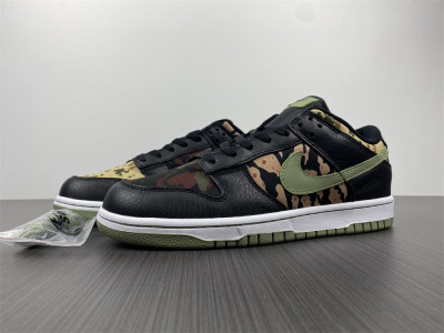 NIKE DUNK LOW SE ''BLACK MULTI-CAMO'' DH0957-001
