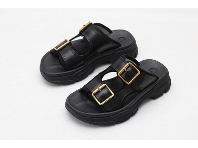 GUC LEATHER SLIDE