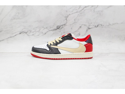 Fragment x Travis Scott x Air Jordan 1 TS White Black University Red CQ4278-088
