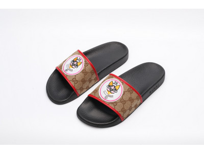 GUC LEATHER SLIDE