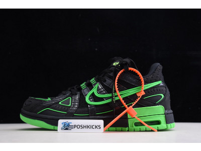 OW x Nike Air Rubber Dunk “Green Strike CU6015-001