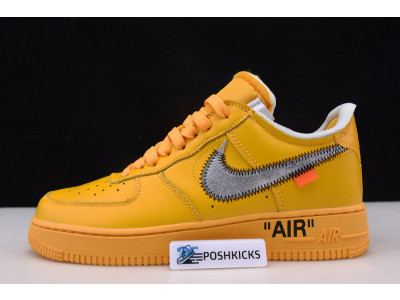 NIKE OW X AIR FORCE 1 LOW UNIVERSITY GOLD DD1876-700