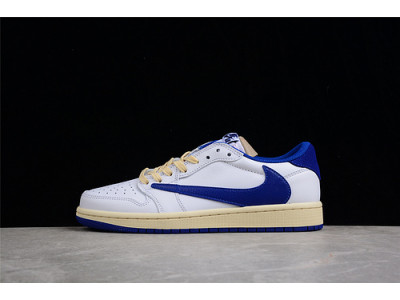 TRAVIS SCOTT X AIR JORDAN 1 LOW SAIL/WHITE/ROYAL BLUE DM9868-218