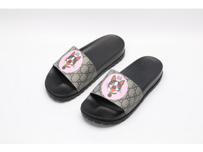 GUC LEATHER SLIDE